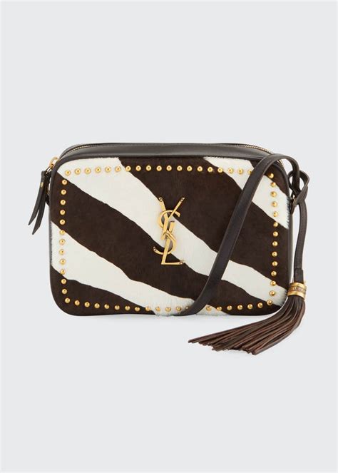 ysl zebra bag|Saint Laurent Lou Medium YSL Monogram Studded Zebra .